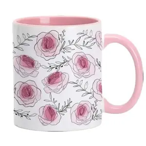 Floral Roses Sassy Pattern Coffee Mug, Sarcastic Ceramic Mug, Funny Gifts for Friend for Roommate, Best Gift for Boyfriend, Sassy Gift for Husband, Sarcastic Gift for Wife, Gift for Dad Mom, Gift for Men Women, Mother's Day Gift