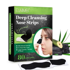 ELAIMEI Blackhead Removal Nasal Strip 80p, gentle and effective removal of blackheads, whiteheads and cuticle cleansing action Refines pores, removes dirt and regulates oil secretion Nasal Patch