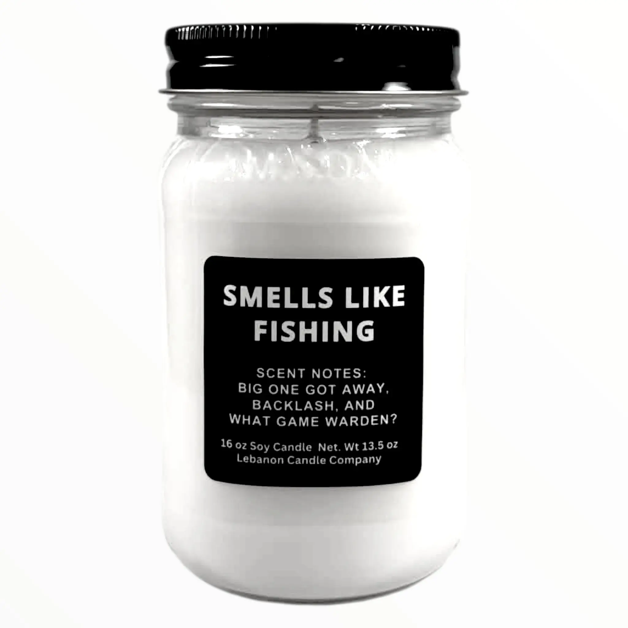 Smells Like Fishing Funny Candle