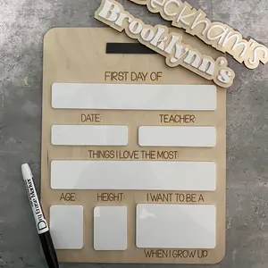 Back to School Sign - Dry Erase board  - First Day Last Day