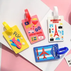 5pcs Cartoon Luggage Tag, Luggage Identification Tag, Boarding Tag, Assorted Varieties