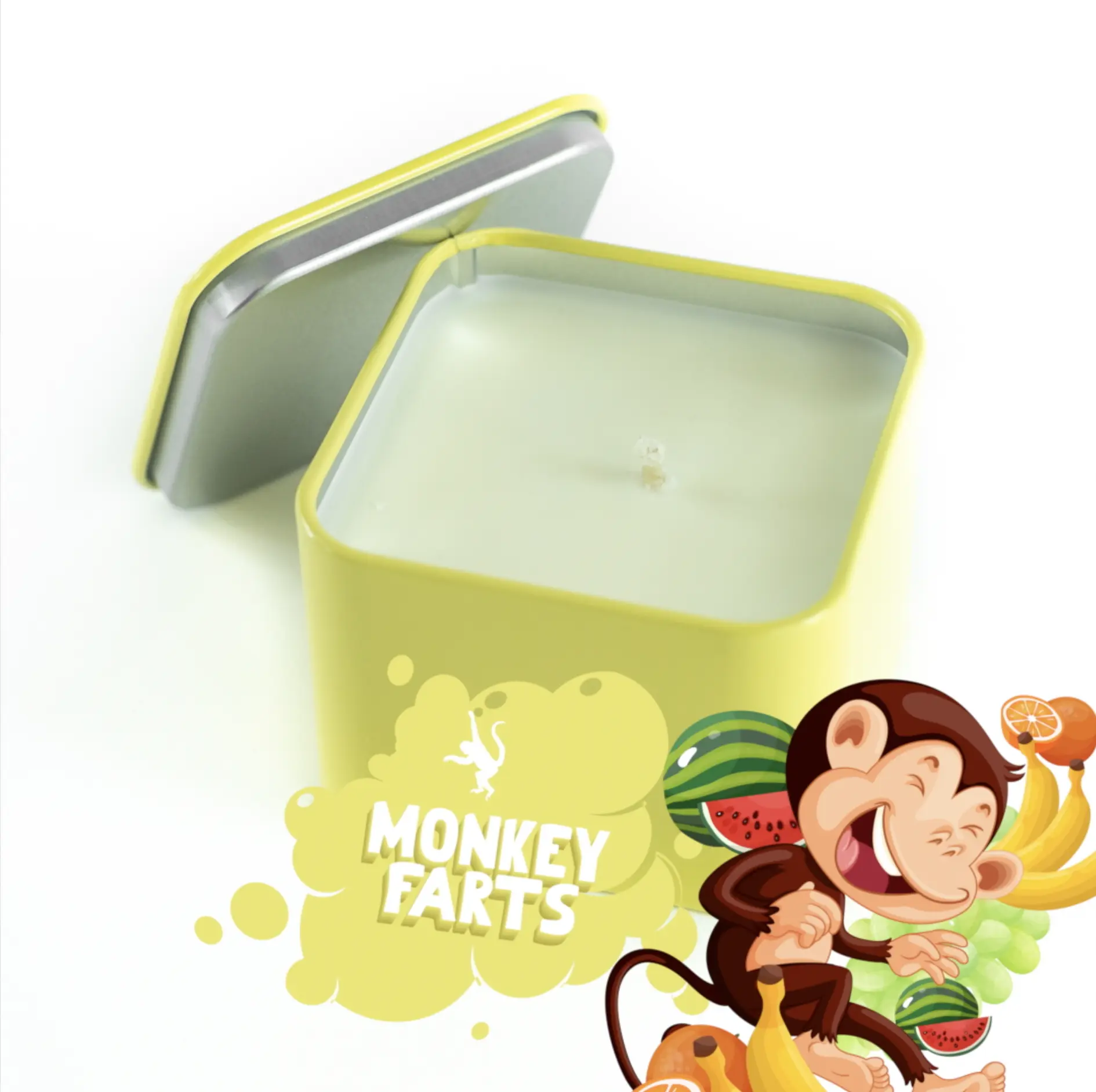 Monkey Farts Soy Candles with surprise Jewelry Inside