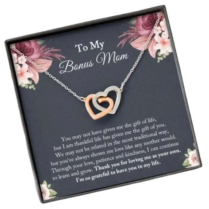 Mom Necklace, Stepmom Necklace, Bonus Mom Necklace, Gift For Step Mother, Step Mom, Other Mom Wedding Gift 616, Beautiful Necklace Gifts for Mom - Perfect Mother's Day Jewelry, Thoughtful & Meaningful Gift for Mother
