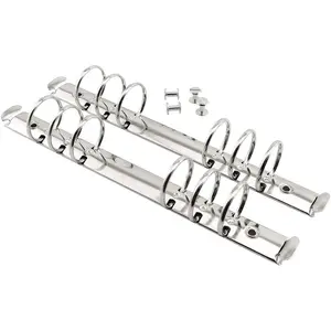 2 count A5 Notebook 6-Hole Ring Binder Mechanisms 3cm Diameter  Color Metal Clip Ring Binder DIY Fill Paper Storage Folder Accessories