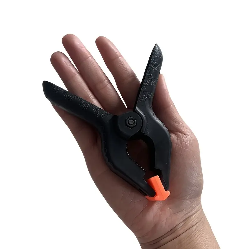 5pcs Heavy-Duty 4-Inch Nylon Spring Clamps Set- Strong Spring and Non-Slip Handle, Photography Background Support, Outdoor and Home Projects - Sturdy, Rust-Proof, Lightweight