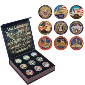 2026 US 250th Anniversary Commemorative Coin Set - Statue of Liberty and Eagle Commemorative Coin Set