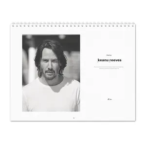 Soft Cactus Keanu Reeves Vol.2 - 2025 Wall Calendar 2025 Calendar Wall Calendars Wall Hanging Calendar