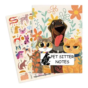 Pet Sitter Notes Notebook, Pet Care Journal for Dog & Cat Owners, Essential Pet Information Tracker, Perfect Gift for Animal Lovers