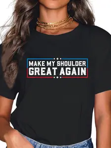 100% Cotton Make my shoulder great again Funny shoulder Surgery Recovery T-Shirt