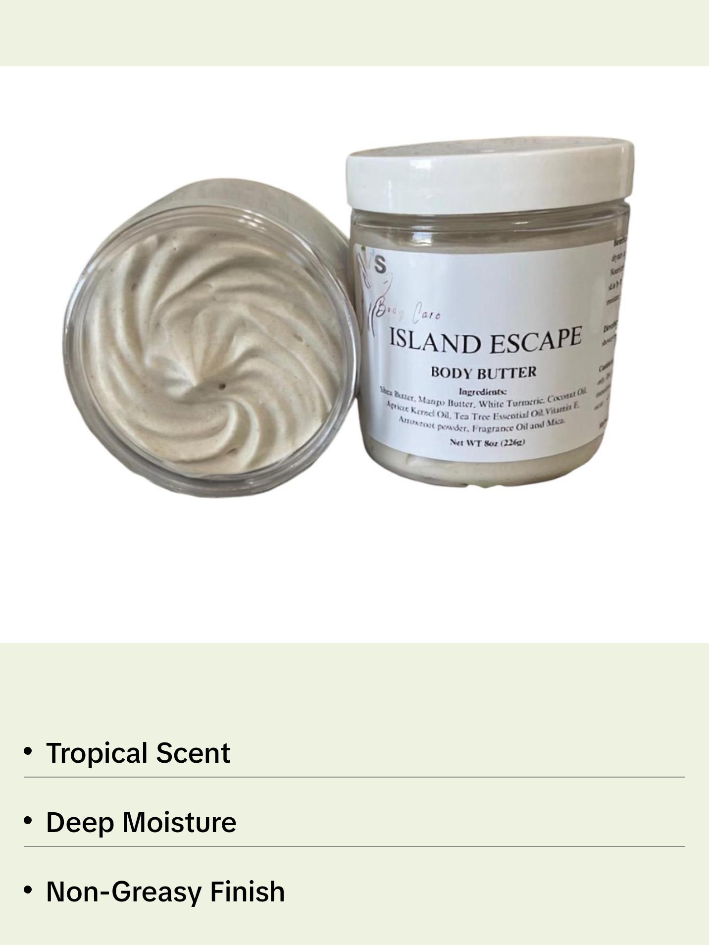 Island Escape Body Butter with Pineapple, Coconut & Skin-Loving Ingredients Body Care Lotions