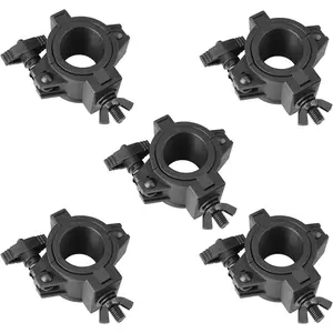 5 Pack 33lb Stage Light Clamps for DJ Par Light Plastic O Clamp Fit 1" 1-1/2" 2" OD Pipe 5 Pack 33lb Stage Light Clamps for DJ Par Light Plastic O Clamp Fit 1" 1-1/2" 2" OD Pipe