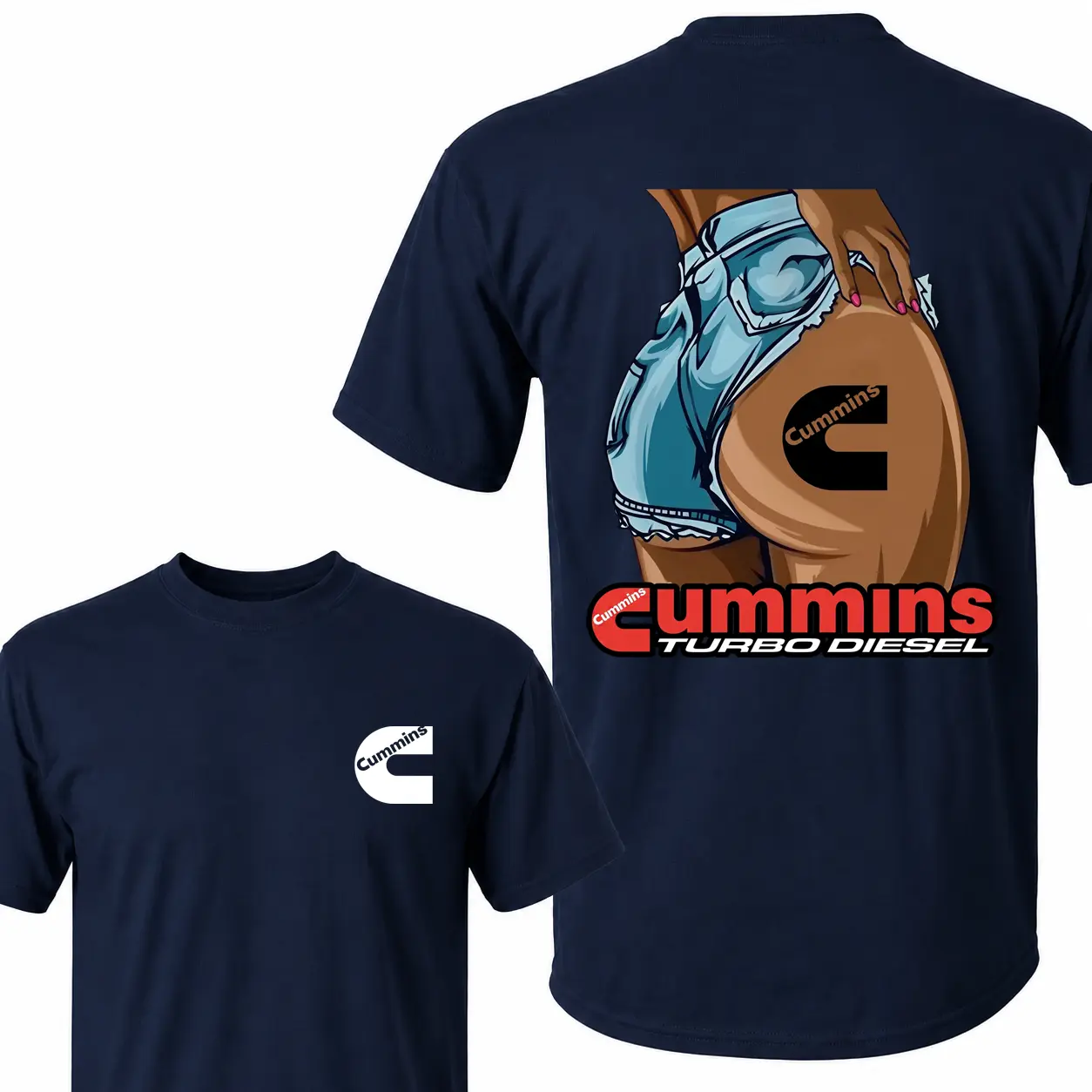 Navy-Slim fit T-shirt