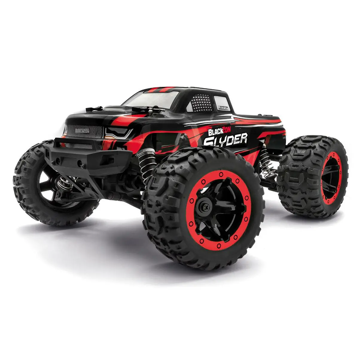 Blackzon  Slyder MT 1 by 16 Scale 4WD Electric Monster Truck, Red