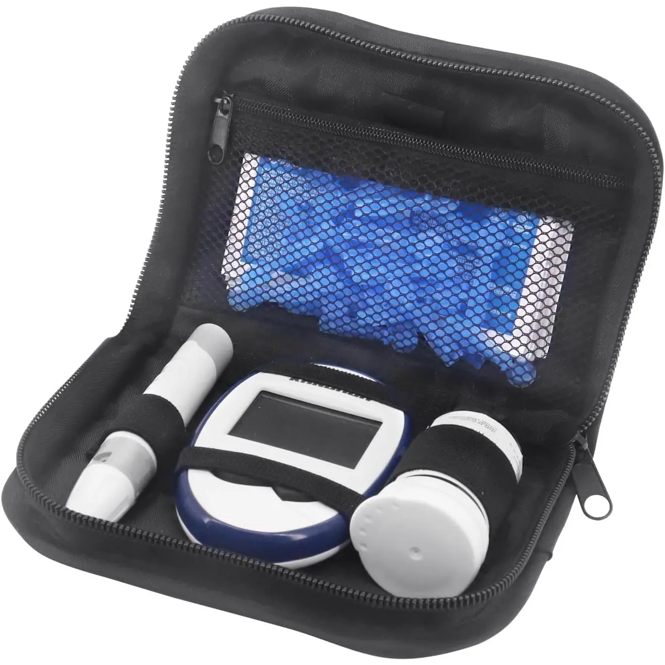 Diabetes Travel Case Empty Organizer, Diabetic Carrying Case Box for Glucose Monitor Supplies, Blood Glucose Meter Storage Bag for Diabetic Accessories, Diabetic Bags for Supplies, Hard Shell Case for Diabetes Kit Storage, Portable Empty Organizer Box