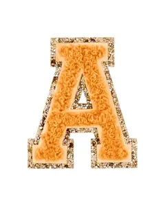 Pumpkin Spice Glitter Varsity Letter Patch
