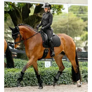 IT08952 LeMieux Brilliance Classic Dressage Square Saddle Pad - Black Large