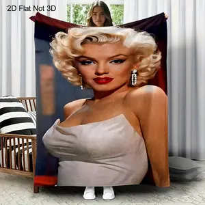 Marilyn Monroe patterned blanket, suitable for living room, bedroom, office, dormitory use, and makes a great New Year's gift.