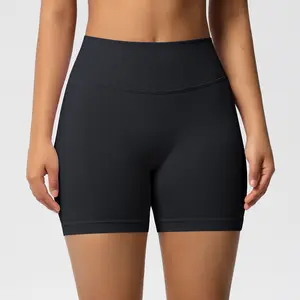 Seamless Fitness Shorts for Women High-Waisted Butt-Lifting Quick-drying breathable  Tight-Fitting Black Yoga Shorts sweatpants workout sets for women gym shorts fits