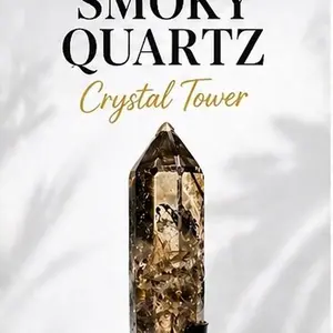 Noir Vault Portal Core Smoky Citrine Quartz Tower — Collector Display Piece