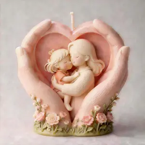 Eternal Love Heart Shape Silicone Mold, DIY Candle Making Tool, Perfect Gift for Mother's Day, Handmade Wax Mould for Home Decor, Handmade Gifts, Handmade Crafts