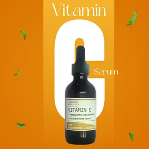 Vitamin C + Licorice Root + Astaxanthin | Brightening | Even Skin Tone | Reduces Redness | Radiant Skin | Powerful Antioxidant
