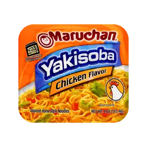 MARUCHAN Chicken Yakisoba - Instant Japanese Home-Style Noodles, 4oz