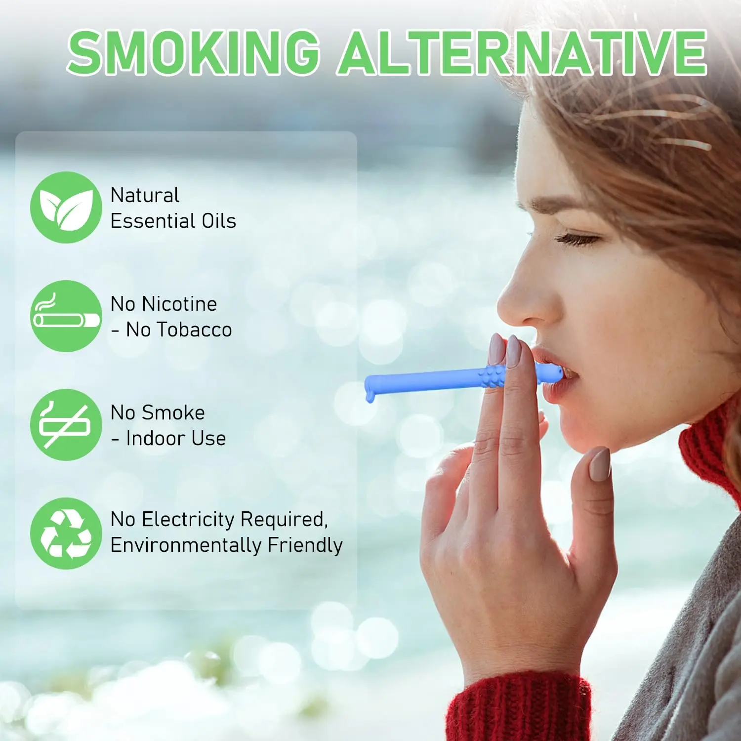 essential oils to help quit smoking cigarettes Chewable Essential Oil Breath Stick, Chewable Breather Quit Smoking with Essential  Oil, Stop Smoking Aids Work Chewable Breath Sticks, Healthcare