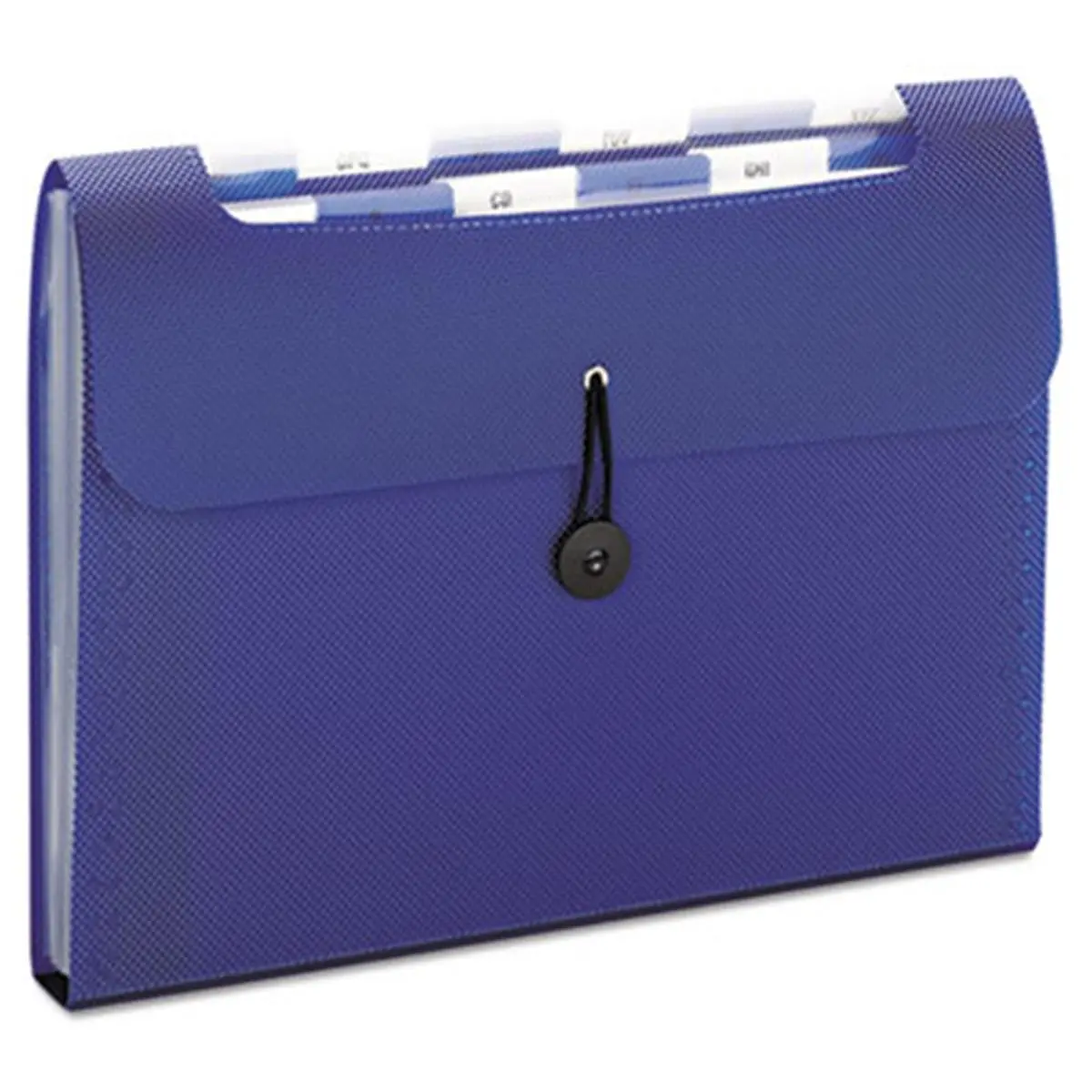 Smead 70902 Step Index Organizer - 12-Pocket, Letter-Size, Poly Construction, Navy - Easy Indexing, Innovative Tiered Tabs, Resists Tear & Moisture, Customizable Office Filing Solution