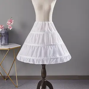 Crinoline Petticoat With 3 Steel Ring, Adjustable Fishbone   Underskirt Slips Tutu Fluffy Skirts Gowns