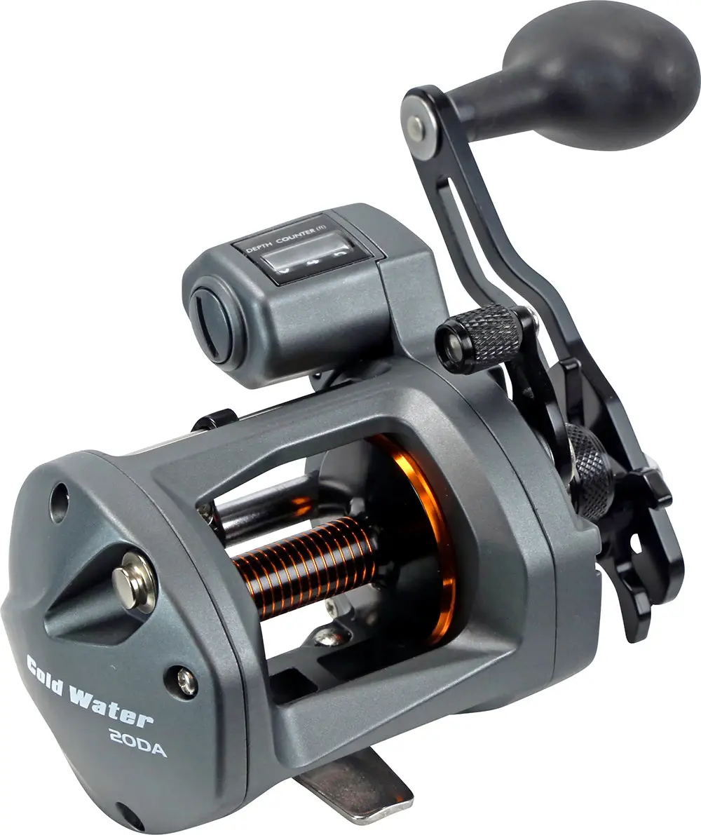 Okuma Coldwater A Linecounter Round Casting Reels, Fishing Gear Set