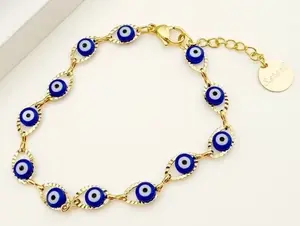 Circle of Protection Lucky Eye Bracelet-Navy or Lt Blue