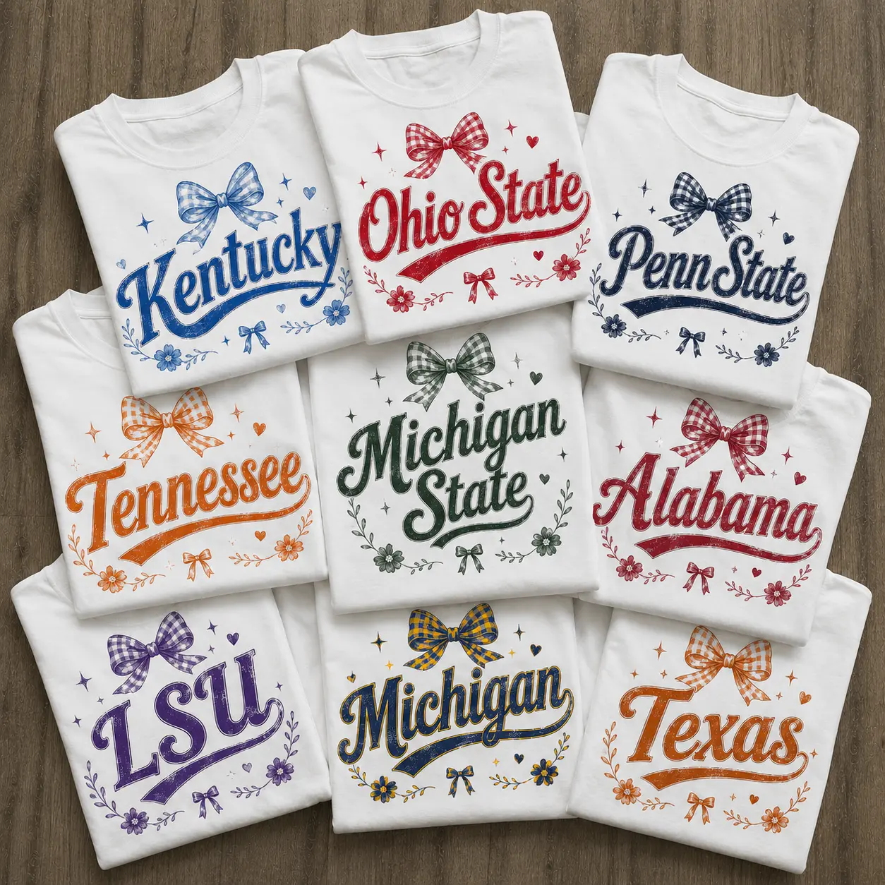Vintage Coquette College T-Shirt, University Bow Graphic Tee, Cute Campus Spirit Shirt, Retro Girly Aesthetic, Unisex Cotton Tee, Alumni Gift