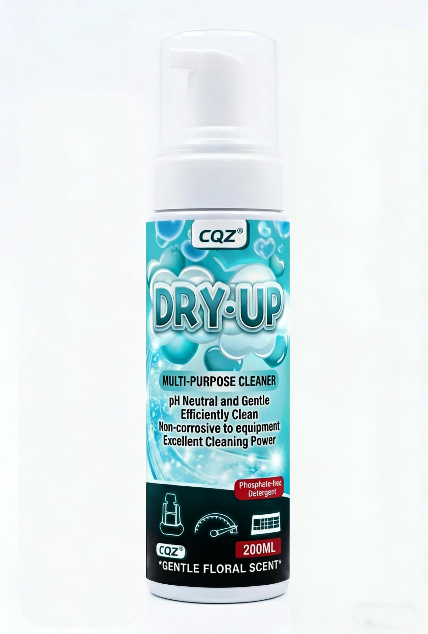 Multi-Purpose Foam Cleaner, pHNeutral Waterless Deep Cleaning Foam for Shoes,Car Interior & Home, Gentle Floral Scent (200ml)