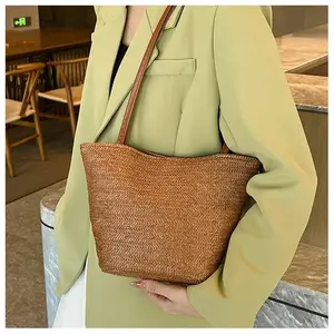 Women Crossbody Bag Summer Beach Straw Woven Shoulder Bags Handbag Tote Wallet