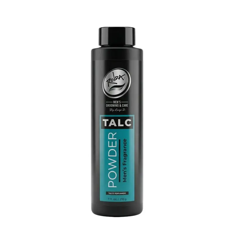 Rolda Men's Barber Talc Powder - Smooth & Fragrant Body Care for Daily Use - Paraben-Free & Cruelty-Free - Clubman Talc Powder