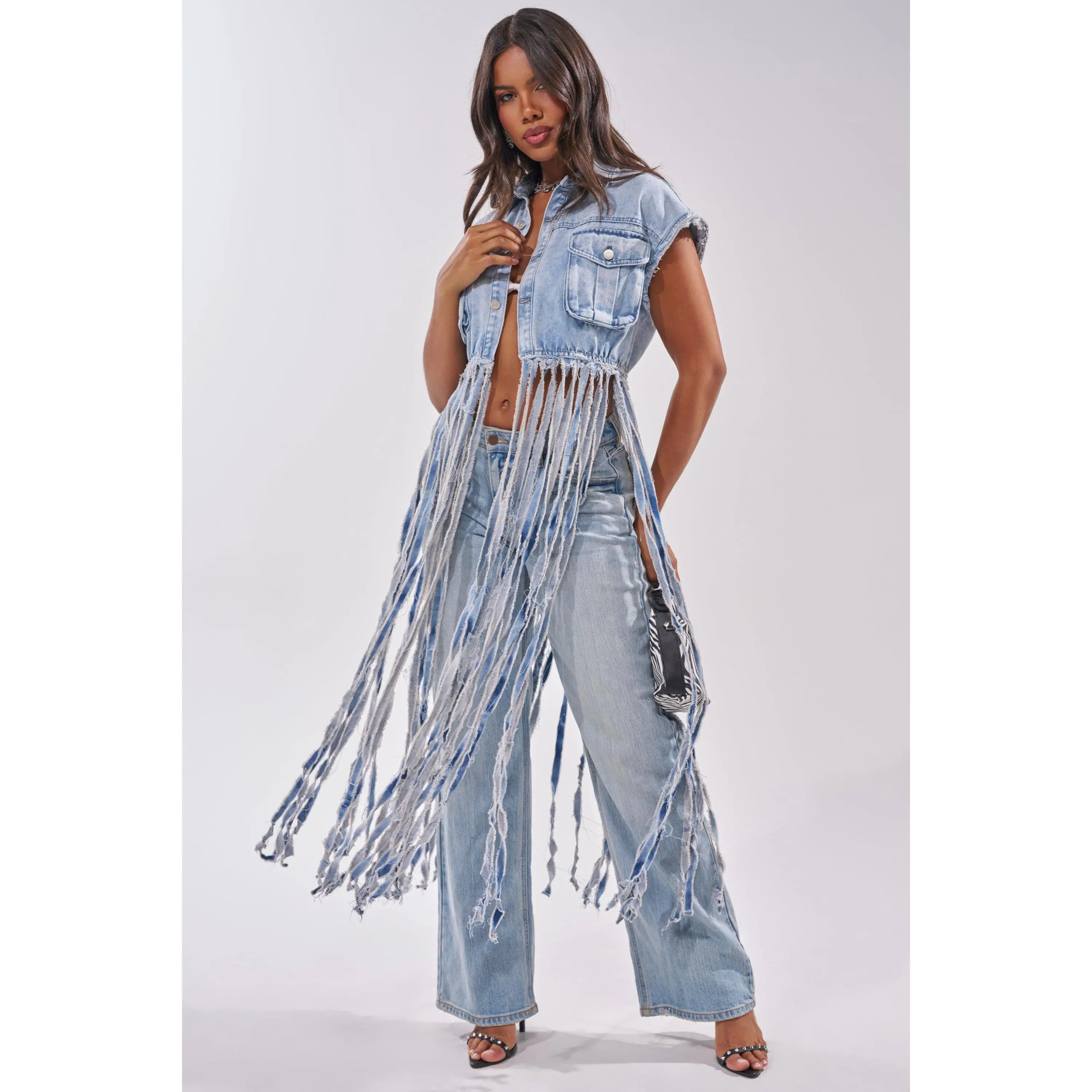 fringe sleeve shirt - TikTok Shop