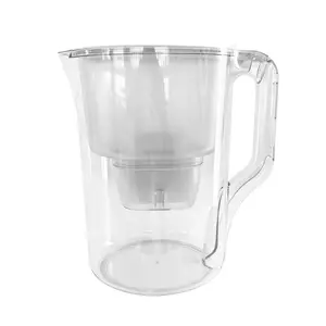 Miniflower Water Filter Pitcher – Removes Lead Chlorine & Odors, 2 Long-Lasting Filters, Fridge-Ready, Durable Resin Body, Ergonomic Handle, 285mm x 280mm, Multi-Layer Filtration