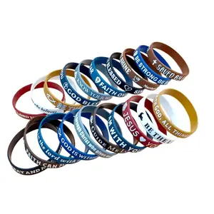 20 Pcs Bible Verse Bracelets Bulk Rubber Religious Bracelets Silicone Bible Verses Wristbands Faith Hope Belief Wristbands Bracelets
