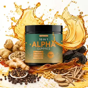 Alpha Shilajit Gummies 10-in-1  | Stamina & Focus | Ashwagandha, Maca & Tongkat Ali | Vegan | No Sugar Added | 30 Gummies