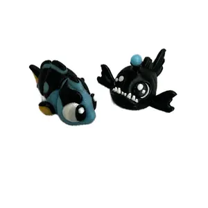 Mini and small Flexi Angler Fish Figurine or Mini Surgeon Fish (with glow in the dark)