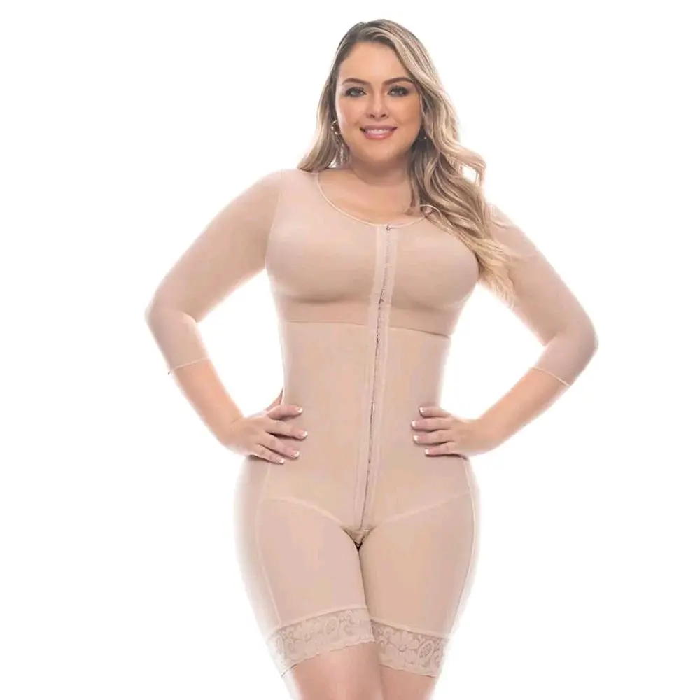 Faja Colombiana UPLADY 6235 – Manga Larga, Alta Compresión, Cuerpo Completo