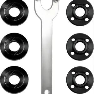 7pcs Ialtmei Angle Grinder Nut and Wrench Set, Durable Replacement Parts for Efficient Performance, Essential Tool Kit for DIY Projects