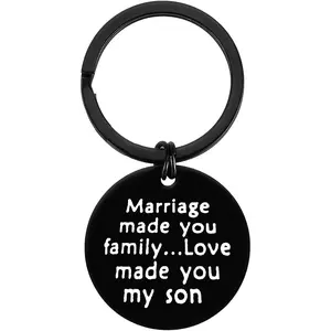 Son in Law Gifts Bonus Son Keychain Marriage Made You Family Love Made You My Son Keychain Stepson Gifts Wedding Gifts Fathers Day Christmas Birthday Gifts for Son in Law