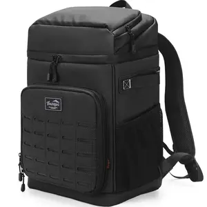 YOUNGOA 22L double layer large capacity unisex large insulated refrigerated backpack, leakproof refrigerated backpack, suitable for camping, beach, fishing, picnic, travel, outdoor