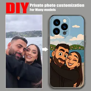 Custom Photo Phone Case – Please Send Image After Purchase.Phone Case - Personalized DIY Creative Custom Photo Soft Case Suitable for Iphone 17 Pro Max, 16, 15, 14, 13, 12, 11 Creative Phone Case, a Great Gift for Family Or Friends, in a Cartoon Style