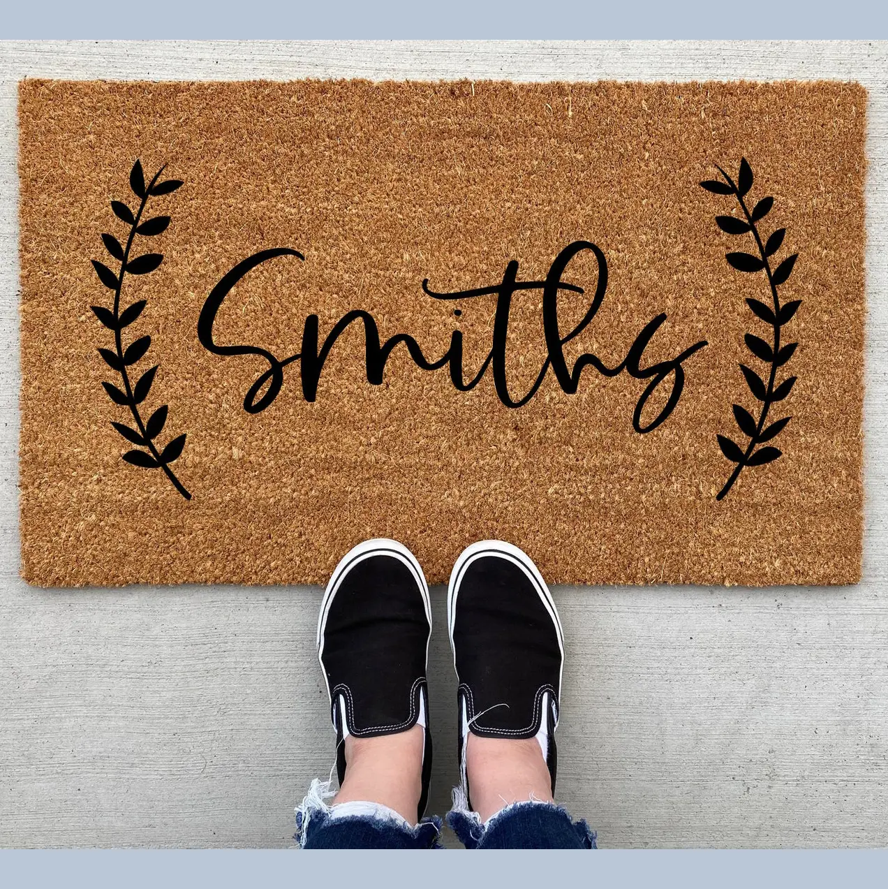 (Doormat) Personalized Welcome Doormat, Housewarming, Front Door Mat