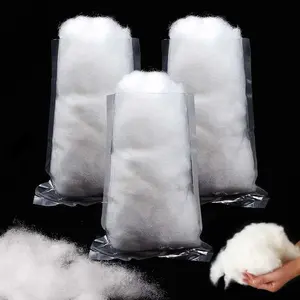 Christmas Fake Snow Decoration, 7.05 Oz/200g Fiber Artificial Snow Cotton Fluffy Indoor Decor,Fluffy Artificial Flame Resistant Snow Blankets for Winter Mantle Village, Nativity, Xmas