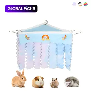 Guinea pig hideout, removable soft comfortable hamster hideout hammock cage decoration, guinea pig bed hedgehog beds small animal hideout for rabbits, hedgehogs, squirrels, and other small animals, Hamster Cage Habitat #GLOBAL PICKS
