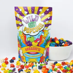 Wild About Popcorn - Cornfetti Popcorn -  Mixed Fruit Flavored Popcorn Snack Rainbow fruit snack