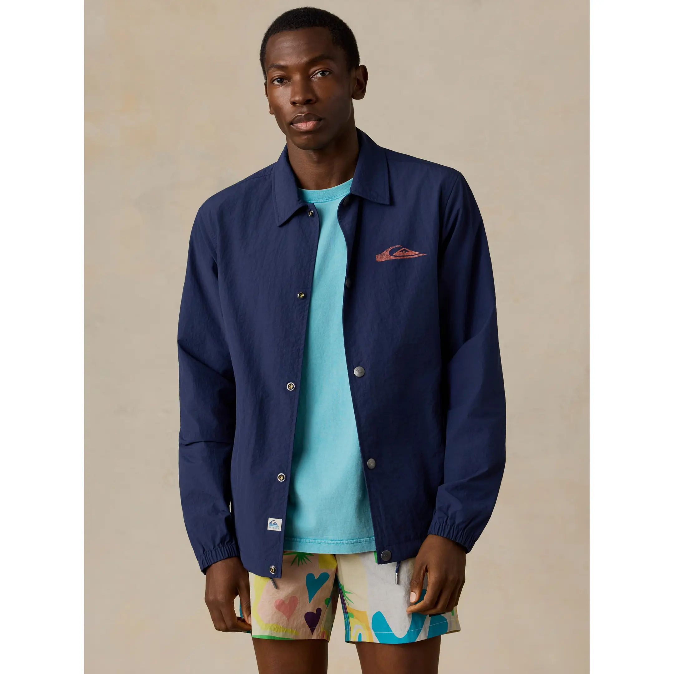 FAHERTY X QUIKSILVER COACHES JACKET - HUNTINGTON NAVY